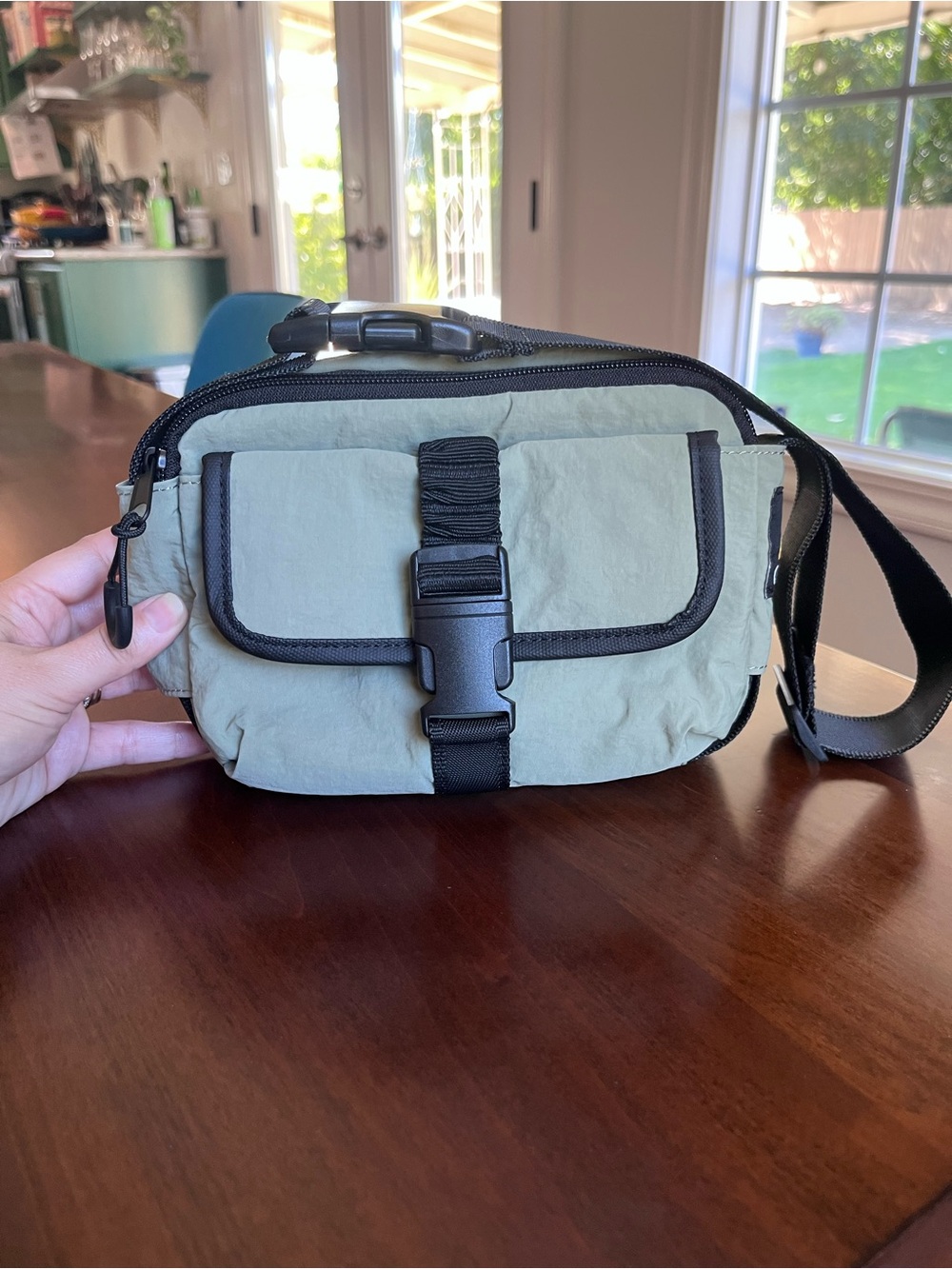 C&C California Convertible Crossbody Belt Bag with Front Buckle